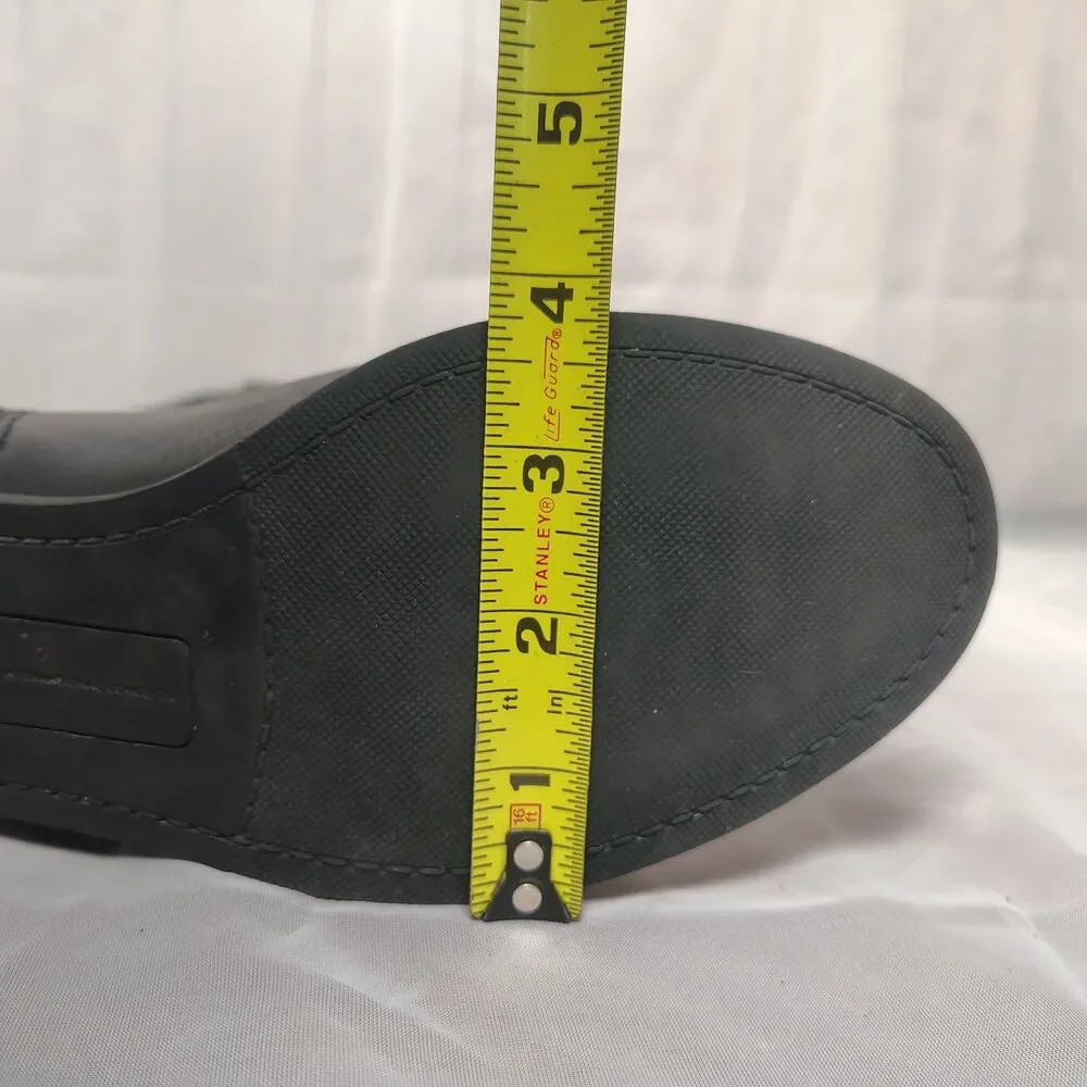 Inc International Concepts Fawne Black Leather Riding Boots Kneehigh Womens 8M